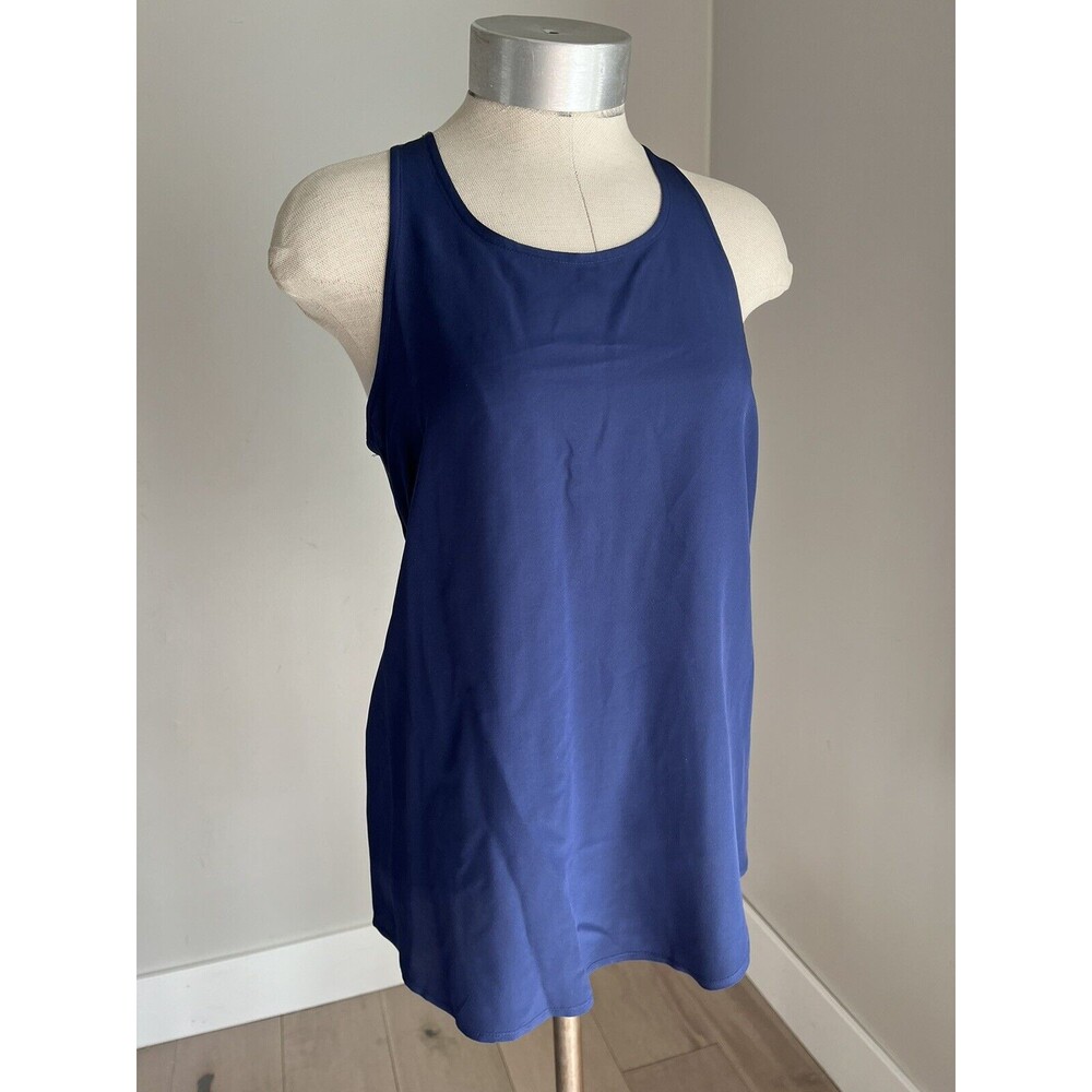 Club Monaco Navy Silk Tank Top Blouse S Small  Women Camisole